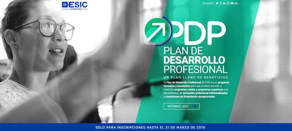 ESIC, nueva edición programas superiores marzo 2019. RRHH, Dirección de Ventas, Big Data Analytics y Digital Business