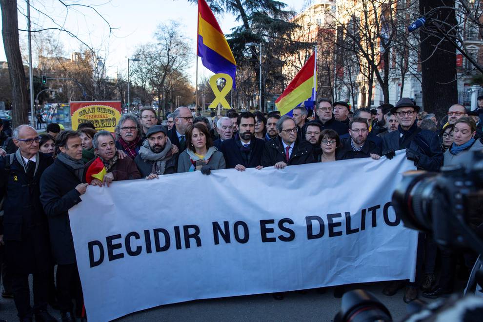 Los presos independentistas ya esperan en el Supremo el inicio del juicio del Procés