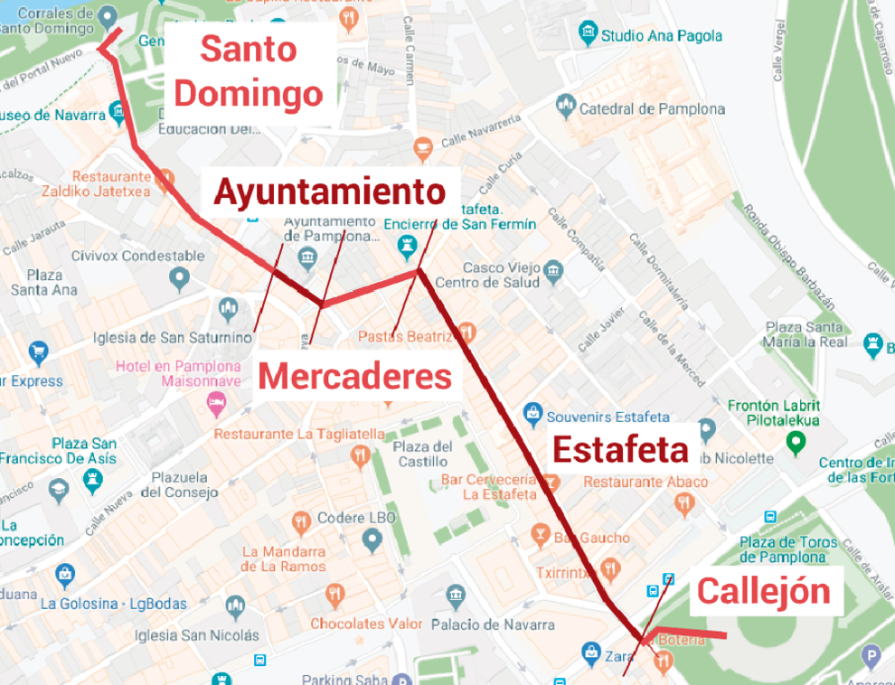 Comienza el montaje del vallado del encierro Comienza el montaje del vallado del encierro