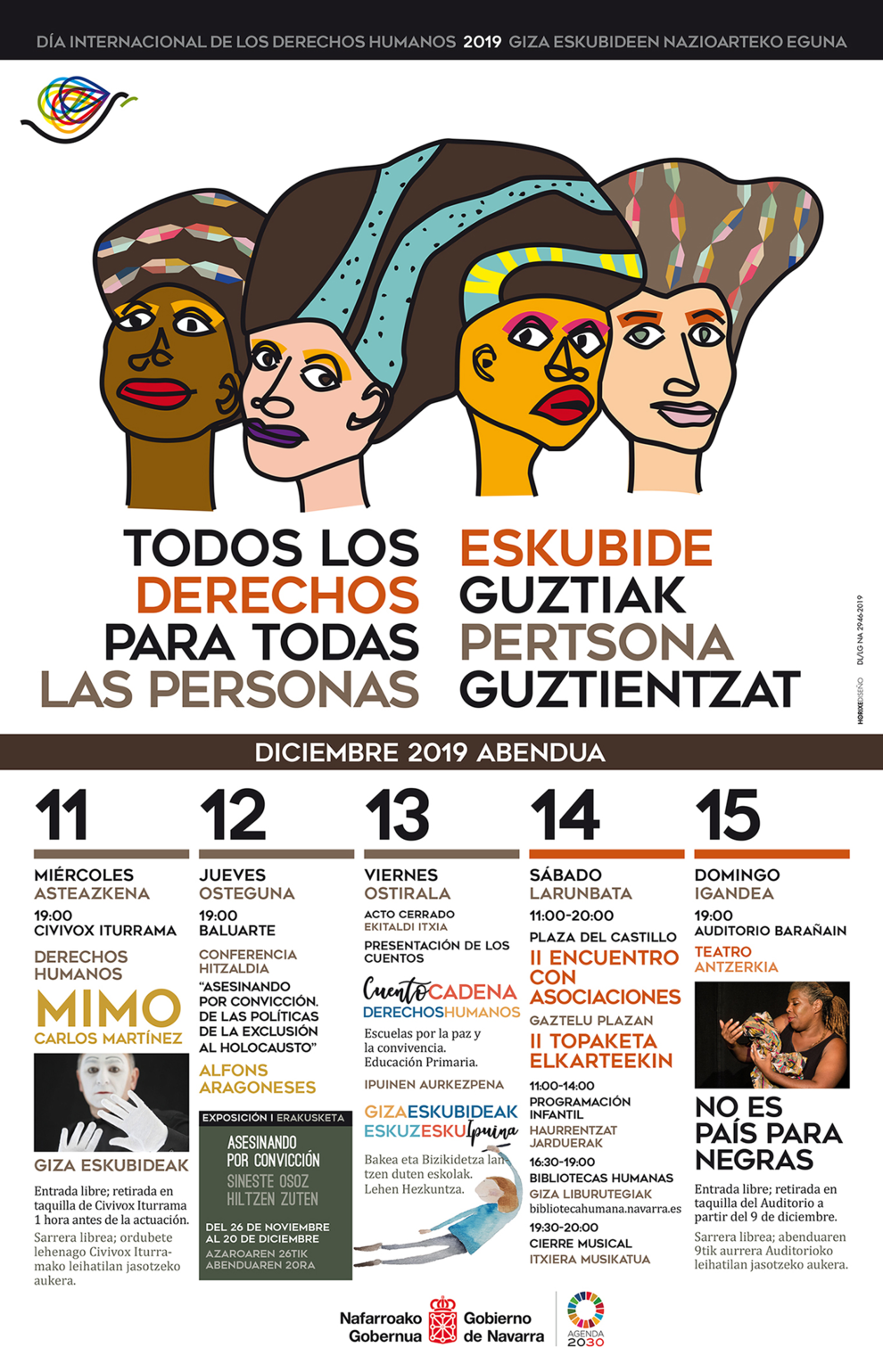 Actividades para todos los públicos para celebrar el Día de los Derechos Humanos