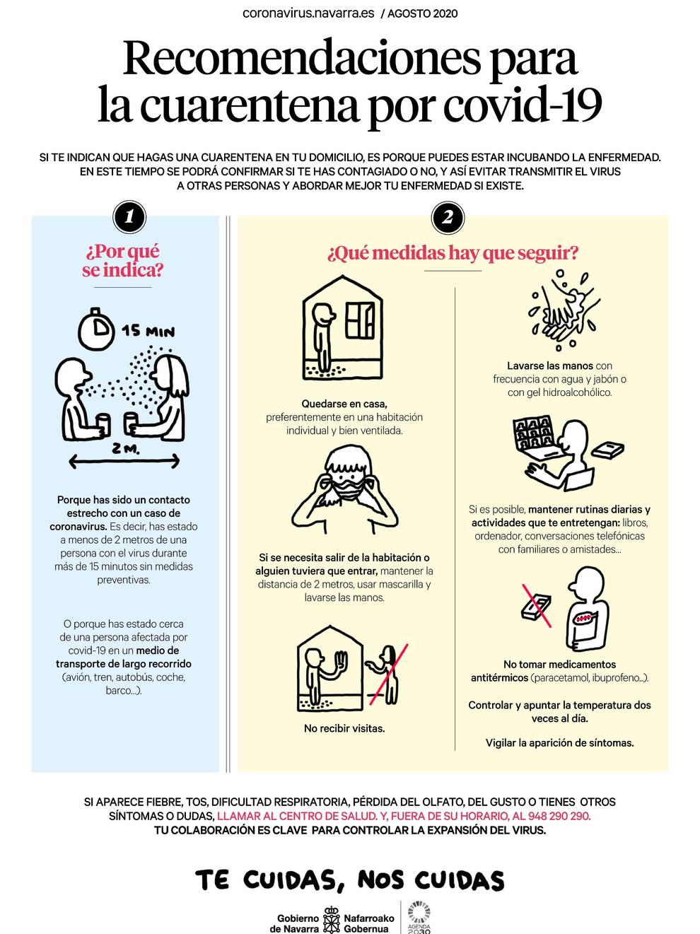 Salud edita nuevo material informativo sobre PCR, aislamiento y cuarentena