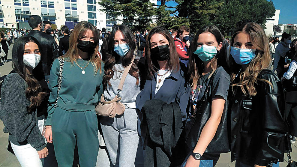 Maialen Martínez Arpón, Blanca Úriz Zafra, Iratxe Arriaga Valencia, Nerea Díez de Arizaleta Trebiño, Clara Martínez Mateo y Ella Antón de Dios (izq. a dcha. en la foto).