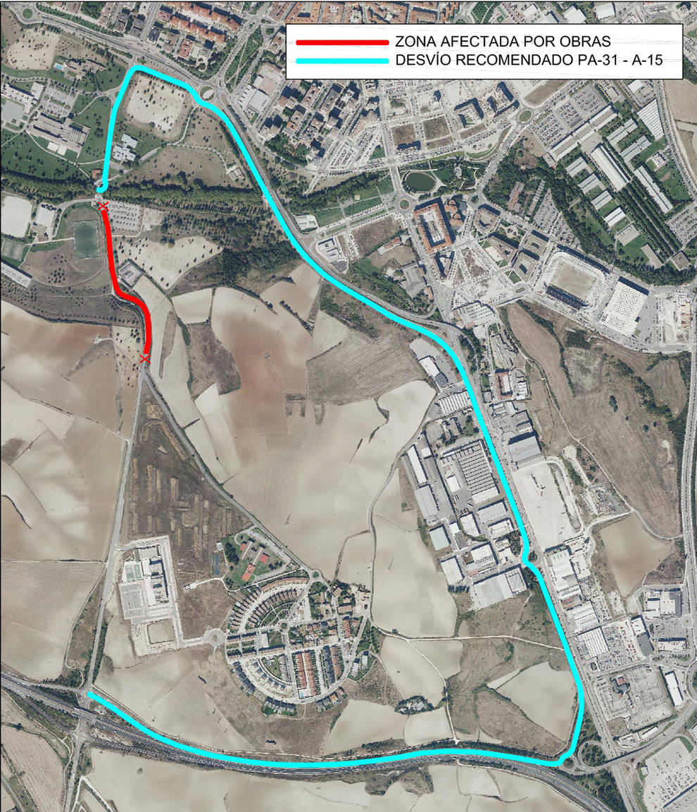 Obras Públicas renovará el firme de la carretera NA-6001 Esquíroz-Imárcoain