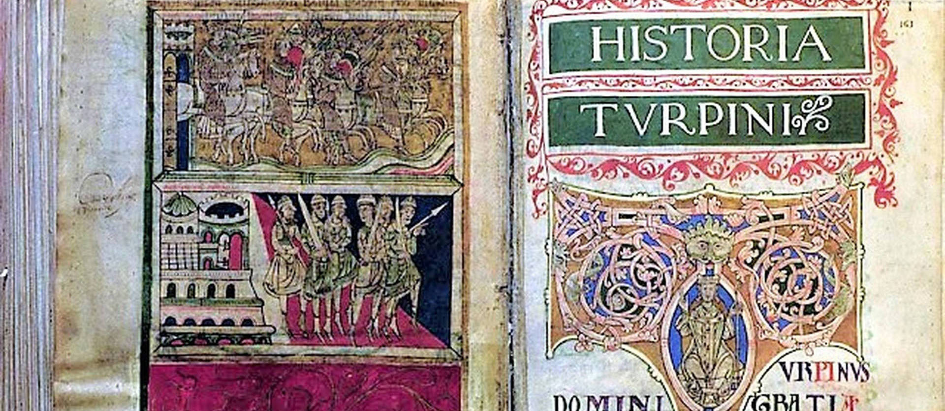 El Libro IV del Codex Calixtino, la Historia Karoli Magni et Rotholandi, Historia Turpini, del siglo XII.