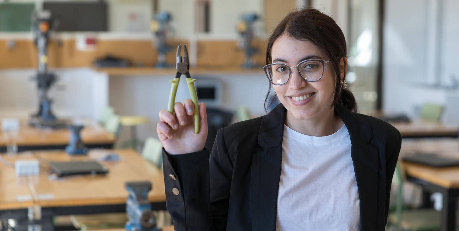 Najlaa Tabit Sebbar, estudiante del IES Valle del Ebro.